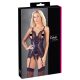 Cottelli - Haut ouvert en dentelle et string (noir) - M