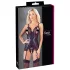 Cottelli - ensemble haut ouvert en dentelle et string - noir - XL
