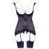 Abierta Fina - Haut et string chaîne scintillante (noir) - 85C/XL