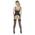 Abierta Fina - Soutien sexy avec porte-jarretelles (noir) - M