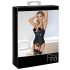 Abierta Fina - Soutien sexy avec porte-jarretelles (noir) - M