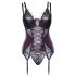 Cottelli Curves - Ensemble de lingerie en dentelle à lacets (violet) - 90D/XL