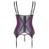 Cottelli Curves - Ensemble de lingerie en dentelle à lacets (violet) - 90D/XL