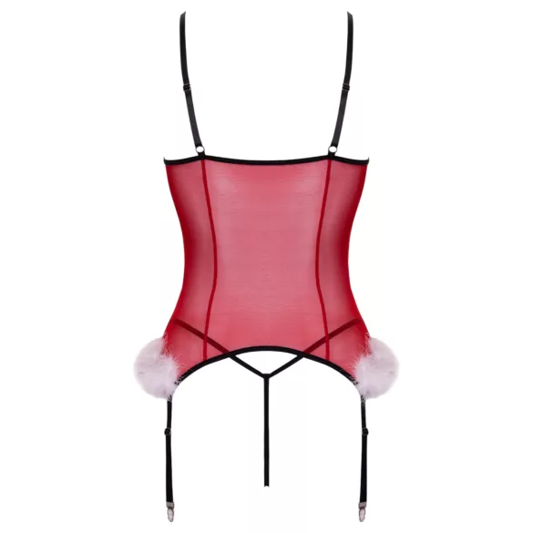 Cottelli - ensemble de lingerie de Noël (rouge)