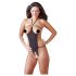 NO:XQSE - Body sensuel ouvert strass noir (S-L)