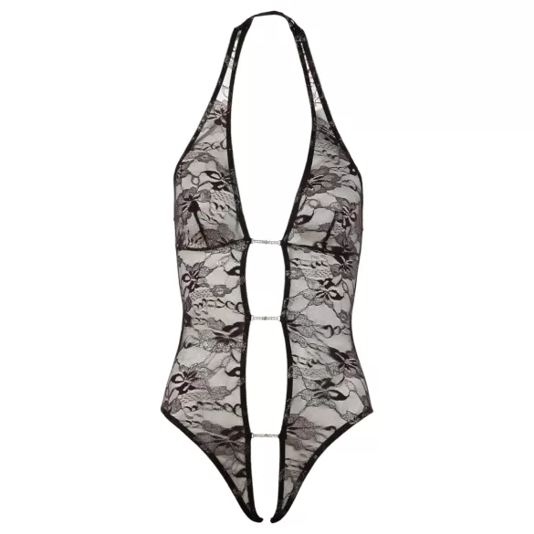 Abierta Fina - Body en dentelle - effet brillant - L