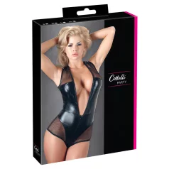 Cottelli - body résille brillant - noir - M