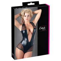 Cottelli - body résille brillant - noir - M