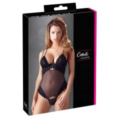 Cottelli - Body velours modulable (noir)