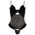 Cottelli - Body en velours modulable (noir) - 80C/M