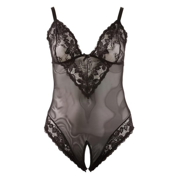 Cottelli - Body grande taille en dentelle - noir - XXL