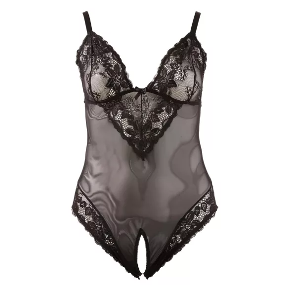 Cottelli - Body grande taille en dentelle - noir - XXXL
