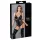 Cottelli Bondage - body brillant avec menottes - noir
