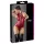 Cottelli Party - body brillant sans manches à fermeture éclair (rouge)