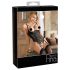 Abierta Fina - Body ouvert en dentelle noire scintillante - 85C/L