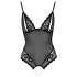 Cottelli - Body ouvert en dentelle noire avec perles - M
