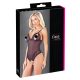 Cottelli - Body ouvert en dentelle perlée (noir) - L