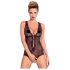 Obsessive Fiorenta - perles, ouvert, dentelle body (noir) - L/XL