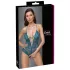 Cottelli - body ouvert en dentelle avec laçage (vert)