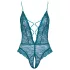 Cottelli - body ouvert en dentelle avec laçage (vert) - L
