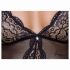 Body ouvert en dentelle avec porte-jarretelles noir Cottelli