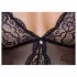 Cottelli - body porte-jarretelles ouvert en dentelle - noir - M