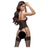 Cottelli - body porte-jarretelles ouvert en dentelle - noir - L
