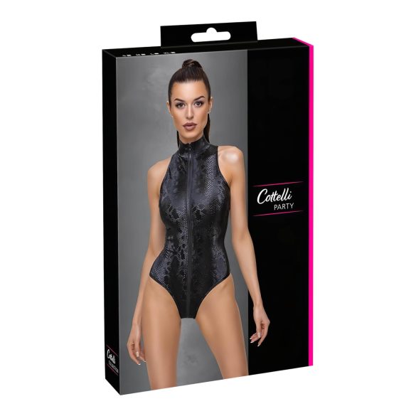 Cottelli Party - body motif peau de serpent (noir)