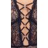 Cottelli Curves Plus - body transparent motif (noir) - 95F/2XL