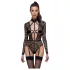 Cottelli - body transparent à bretelles - noir - M
