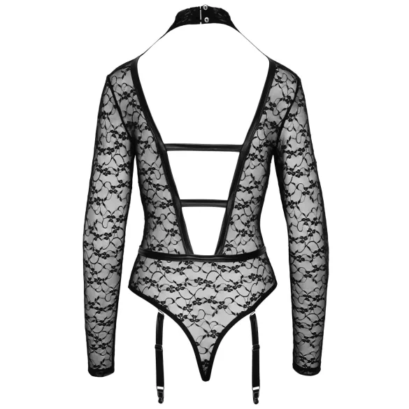 Cottelli - body transparent à bretelles - noir - M