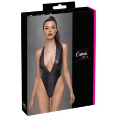 Cottelli Party - body brillant à tour de cou - noir