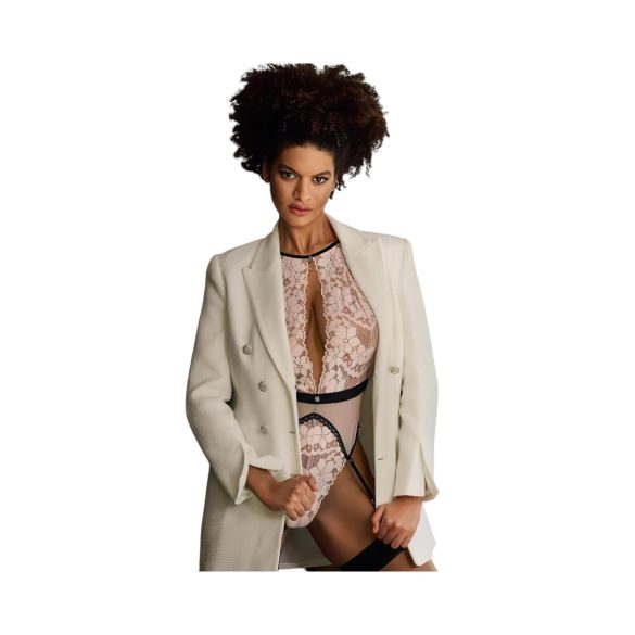 Obsessive Lilines - body porte-jarretelles - rose - L/XL