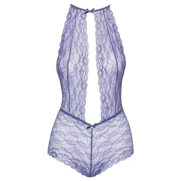 Kissable - body en dentelle à tour de cou - violet