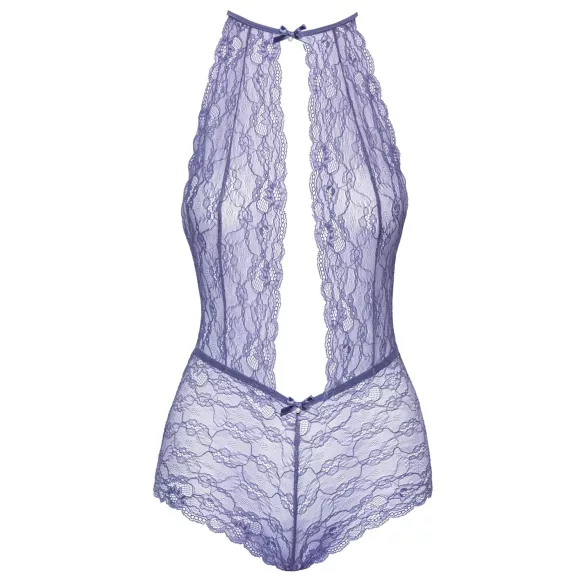 Kissable - body en dentelle à tour de cou - violet - L/XL
