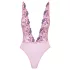 Kissable - body en dentelle brodée de roses - rose