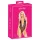 Body noir brodé rose "Kissable" - L/XL