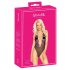 Body noir kissable brodé rose - L/XL