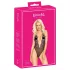 Body noir brodé rose "Kissable" - L/XL