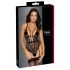 Cottelli - Body sexy à bretelles avec porte-jarretelles (noir) - M