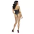 Cottelli Party - body lingerie à motif floral - noir