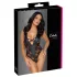Cottelli Party - body lingerie à motif floral - noir