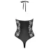 Cottelli Party - body lingerie à motif floral - noir