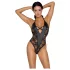 Cottelli Party - body lingerie à motif floral - noir - L