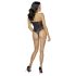 Cottelli Party - body noir fleuri - XL
