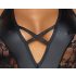 Cottelli Party - body noir fleuri - XL