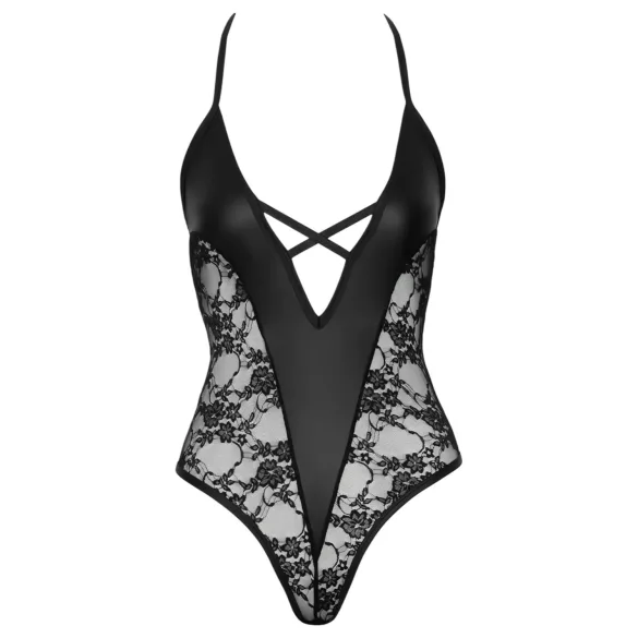 Cottelli Party - body lingerie à motif floral - noir - XL