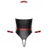 Cottelli Bondage - body brillant + attaches pour bras et cou (noir) - M