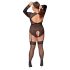 Cottelli Curves - body transparent (noir) - 2XL