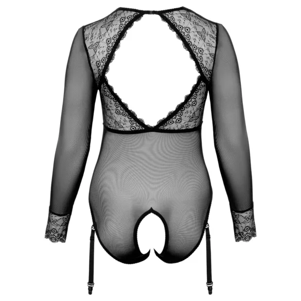Cottelli Curves - body transparent (noir) - 2XL